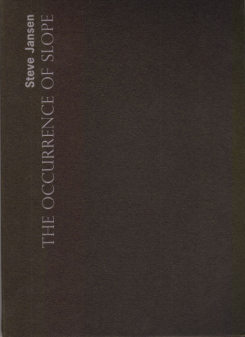 Steve Jansen - The Occurrence Of Slope